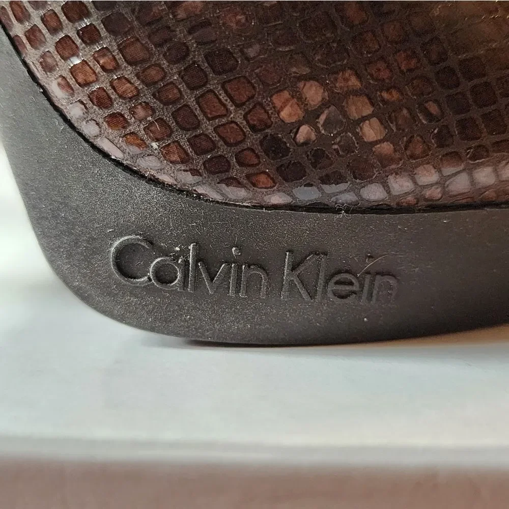 Calvin Klein Sydney Mosaic Snake Print Pumps size 7.5